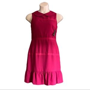 Muse Sleeveless & Collared Dress (Raspberry)